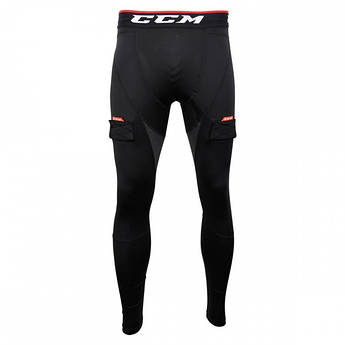 Термопрюки CCM Compr Grip Pant JOCK JR з мушлею підліткові