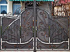 Ковані ворота з листочками, фото 2