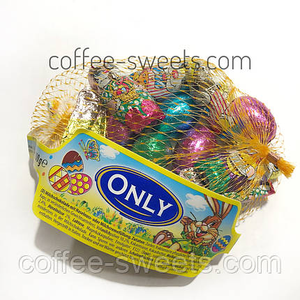 Шоколадні пасхальні яйця з кроликами Only 84 g, фото 1