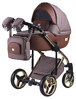 Дитяча універсальна коляска 2 в 1 Adamex Luciano Polar (Gold)