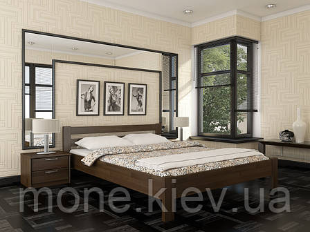 Ліжко двоспальне Рената дерев'яні з бука, фото 2