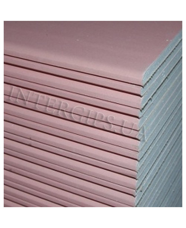 Гіпсокартон вогнестійкий KNAUF 12,5 мм*1,20*2,5м