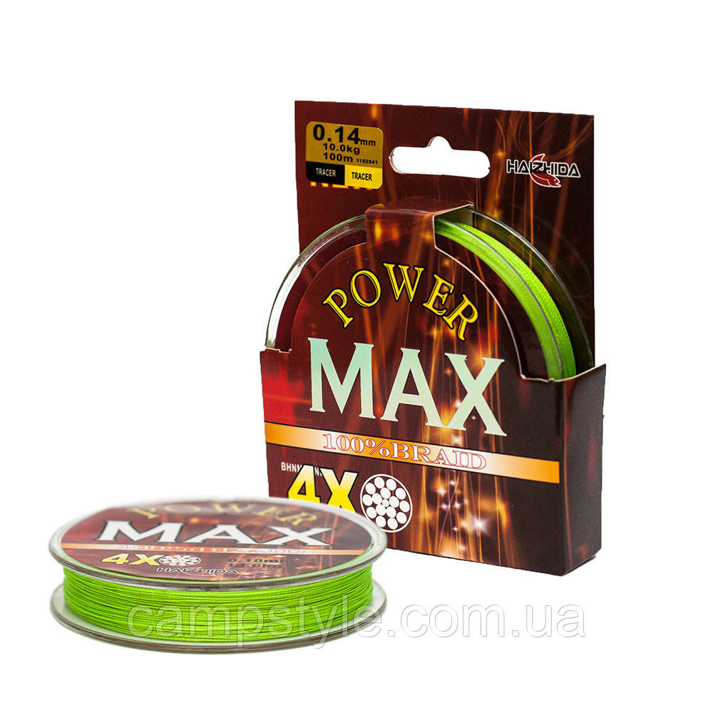Плетений шнур Power MAX 100 m 0.14