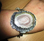 Срібний браслет із імператорською яшмою, фото 4