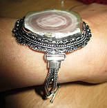 Срібний браслет із імператорською яшмою, фото 5