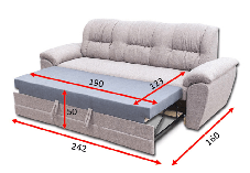 Диван Бруклін В трійка 1030х2420х900мм розкладний Віка, фото 3