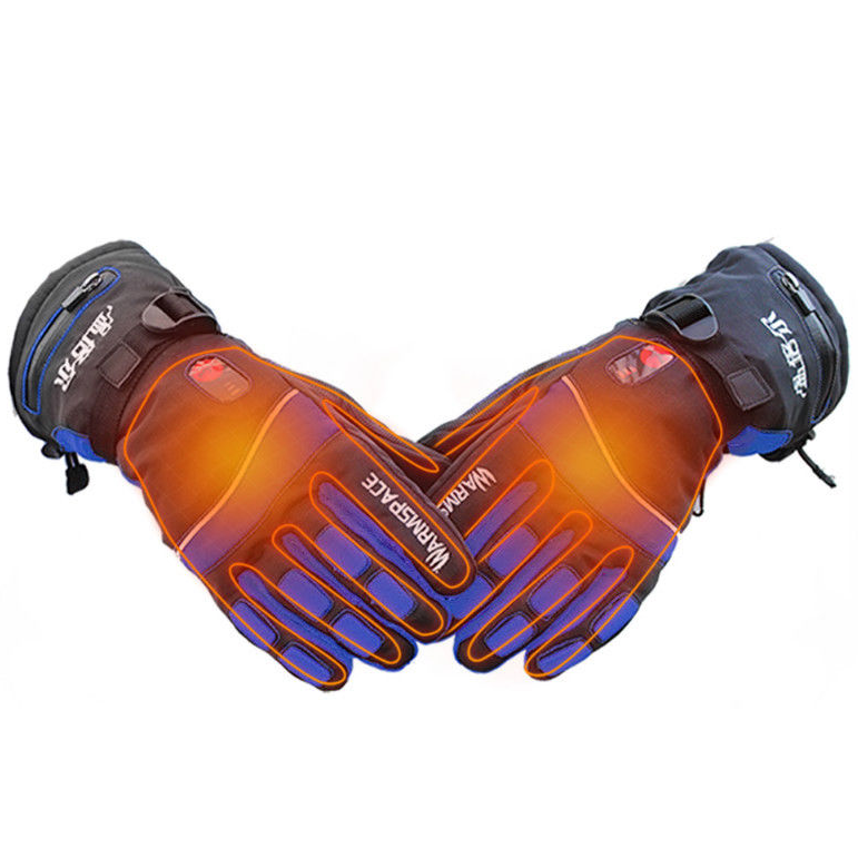 Лижні рукавички "WarmSpace P3 4000mAh 7.4V" з підігрівом пальців та долоні 65 °C, двосторонній обігрів XL