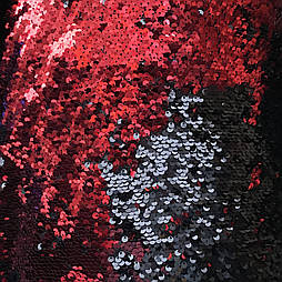 Паєтка Двостороння Червоний Чорний