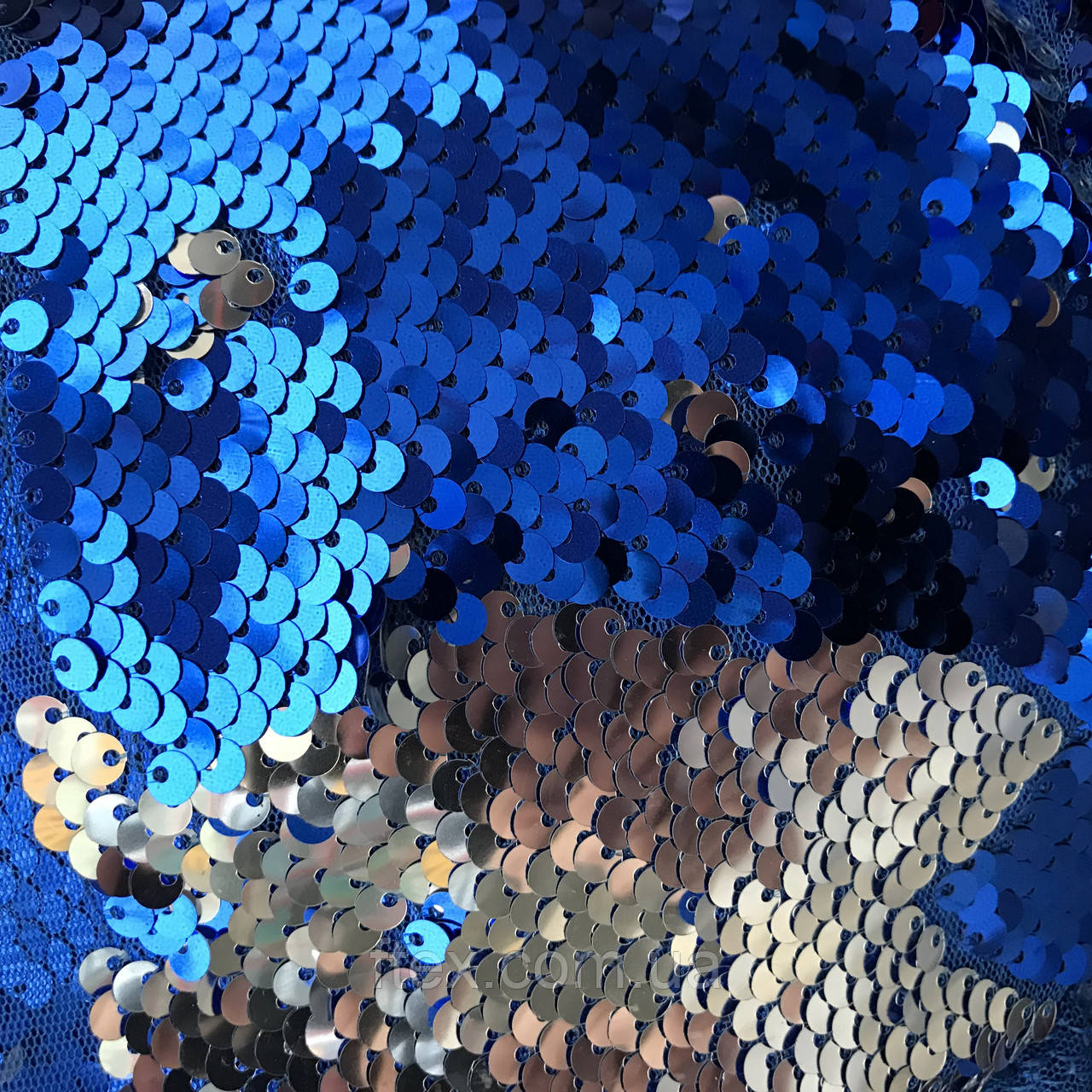 Паєтка Двостороння Електрик Срібло, фото 1