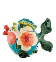 Фарфоровий чайник для заварювання "Риба Франжипані" Pavone BS-225