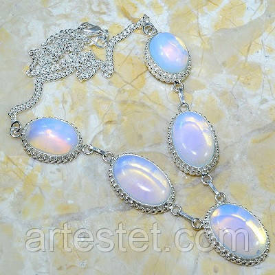 Срібне намисто з опітом, фото 1