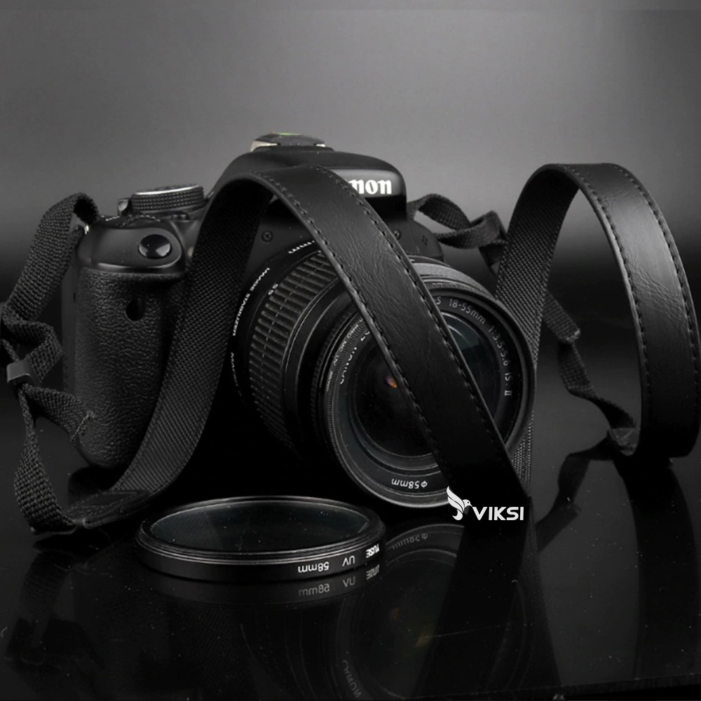 Плечовий ремінь зі штучної шкіри (Чорний)