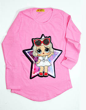 Реглан на дівчинку з підсвіткою Лялечка