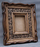 Кіот для ікони з різьбленою дерев'яною рамою., фото 4