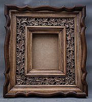 Кіот для ікони з різьбленою дерев'яною рамою., фото 5