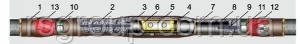 Муфта кабельна 10СТп 0-5 (з зривними болтами)