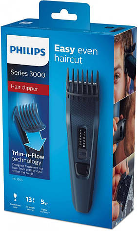 Машинка для стриження волосся Philips HC3505/15 (DualCut-різальний блок з подвійним заточуванням,13 параметрів довжини), фото 1