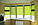 Рулонні штори системи "День-ніч" (зебра) оливковий, РОЗМІР 50х170 см, фото 3