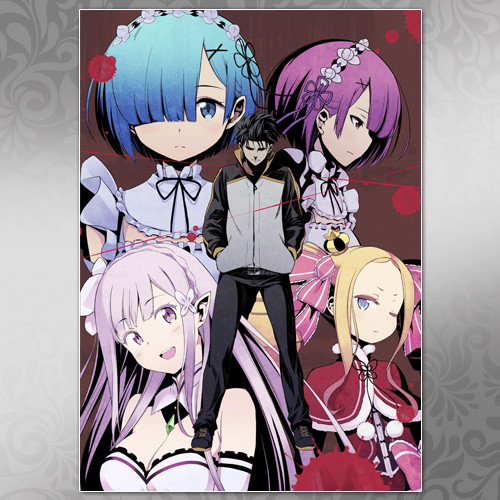 Плакат А3 Аніме Re:Zero 001