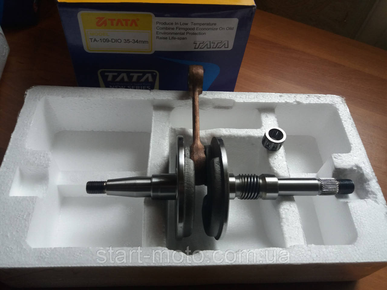 Колінвал Honda Dio ZX AF34/35 (ширина щоки 34mm) Taiwan "TATA", фото 1