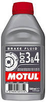 Тормозная жидкость Motul DOT 3&4 BRAKE FLUID 500 мл 807910