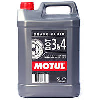 Тормозная жидкость. Жидкость для сцепления Motul DOT 3&4 BRAKE FLUID 5 литров 807906