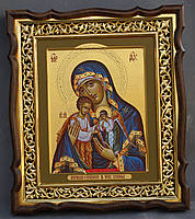 Кіот для ікони з різьбленою рамою золоченої, фото 2