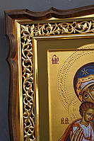 Кіот для ікони з різьбленою рамою золоченої, фото 5