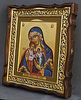 Кіот для ікони з різьбленою рамою золоченої, фото 8