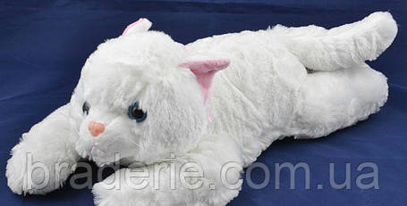 М'яка іграшка озвучена Кіт білий пухнастий 5, фото 2