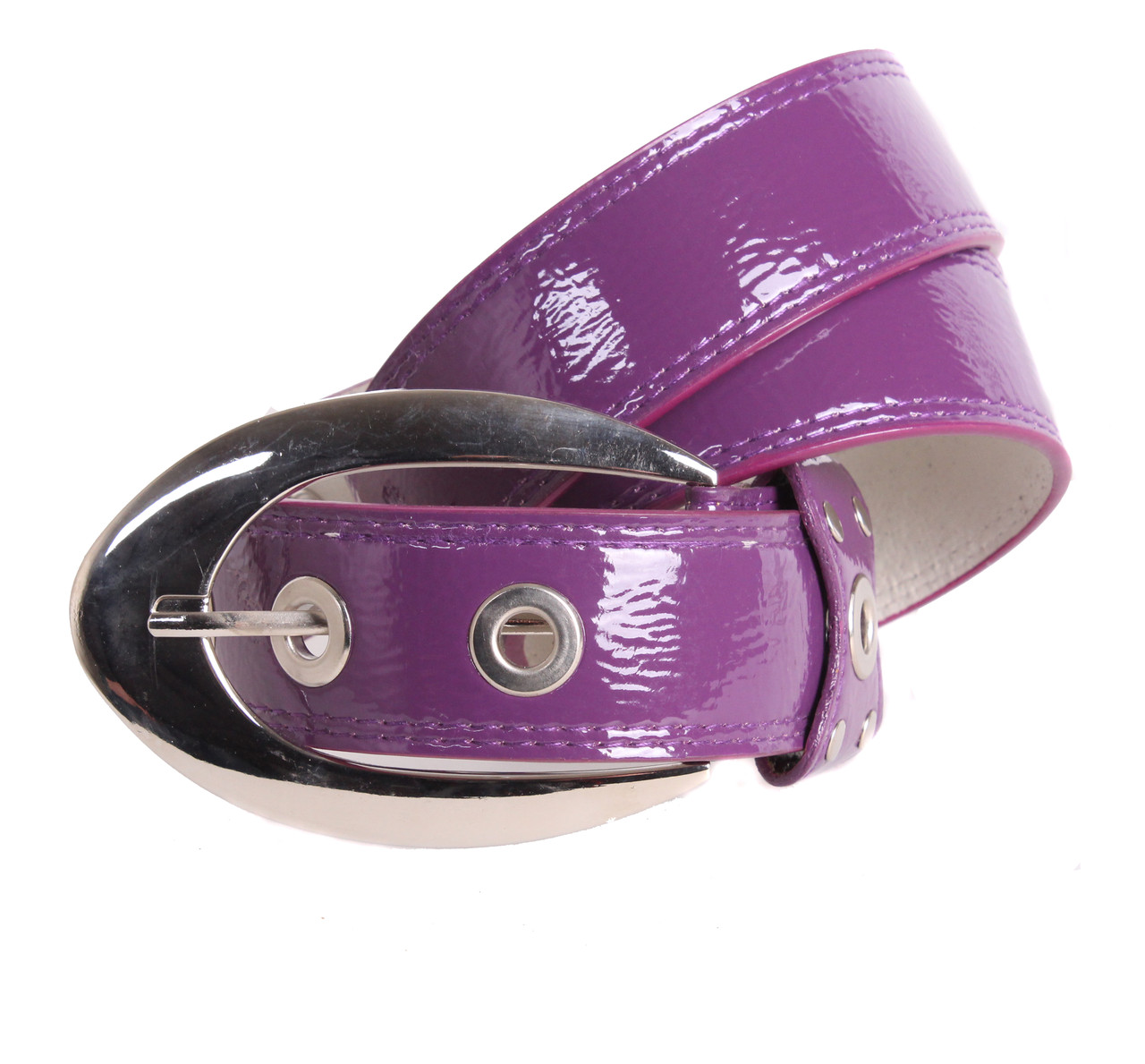 Жіночий ремінь зі штучної шкіри COL769-124 фіолетовий, фото 1