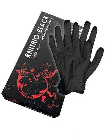 Рукавички нітрил (M) "RNITRIO-BLACK" (Reiss)