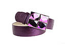 Жіночий ремінь зі штучної шкіри COL769-143 фіолетовий, фото 2