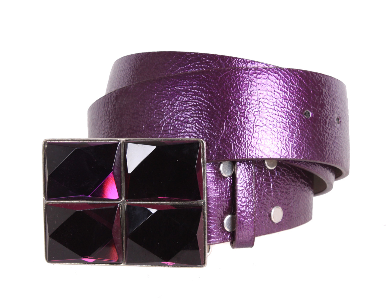 Жіночий ремінь зі штучної шкіри COL769-143 фіолетовий, фото 1