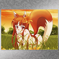 Плакат А3 Аниме Spice And Wolf 001