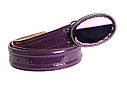 Жіночий ремінь зі штучної шкіри COL769-165 фіолетовий, фото 3