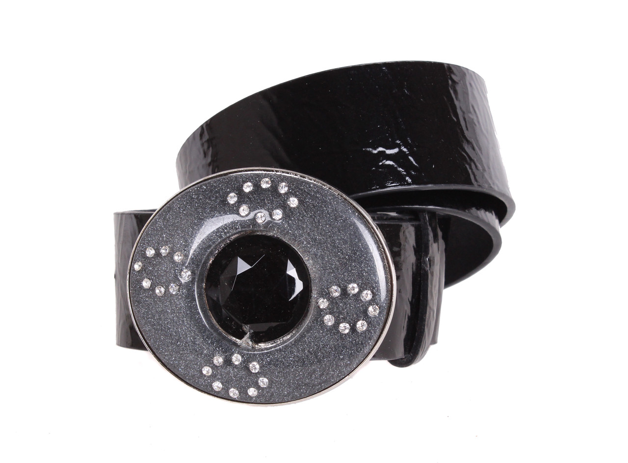 Жіночий ремінь зі штучної шкіри COL769-167 чорний, фото 1