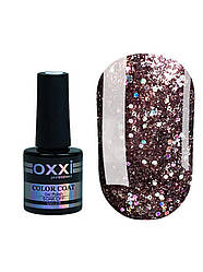 Гель-лак Oxxi Star Gel №010 (шоколадно-коричневий, з блискітками та слюдою) 10 мл