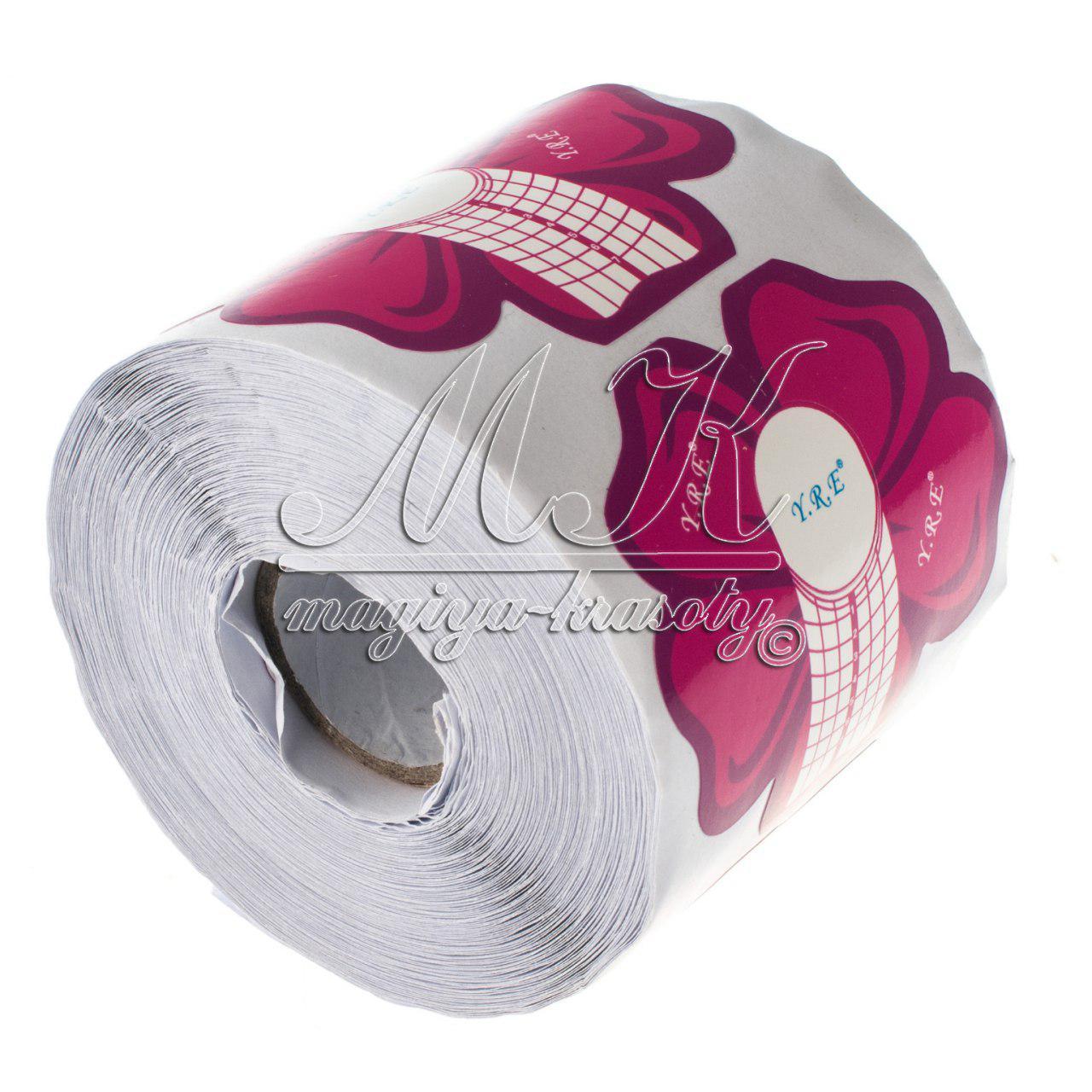 Форма для нарощування, рожева квітка (300 шт.) рулон