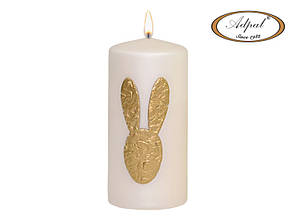 Великодня свічка Bunny 15 см Adpal золота