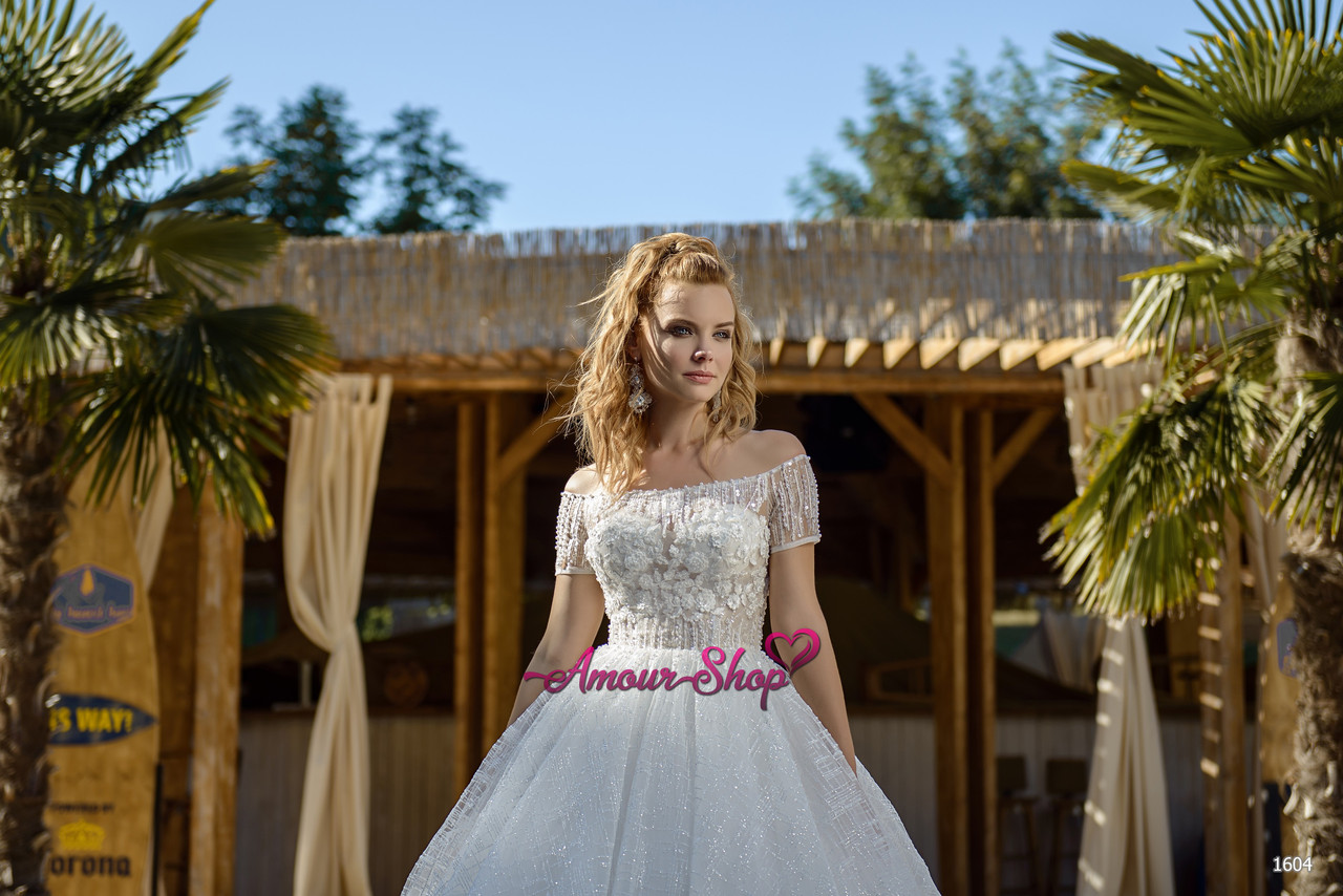 Кружевное свадебное платье с рукавами и шлейфом - фото 3 - id-p892685124