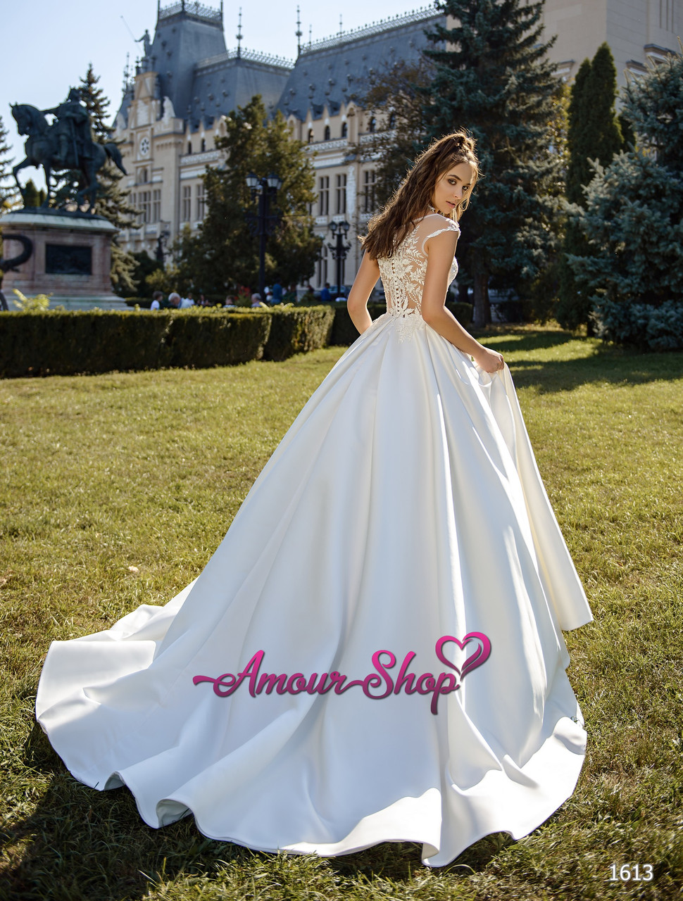 Свадебное платье с ажурной спинкой - фото 2 - id-p892742573