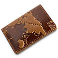 Картхолдер для банківських карток та візиток "7 чудес світу" з натуральної шкіри з тисненням, фото 2
