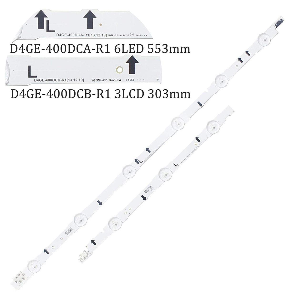 LED Планка підсвічування телевізора D4GE-400DCA-R1 D4GE-400DCB-R1 (003812)