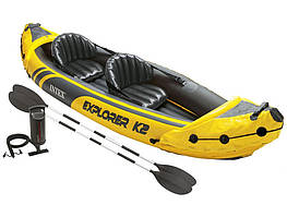 Байдарка надувна двомісна "Explorer К2" Intex 68307