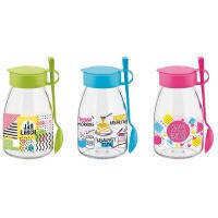 Банка для йогурту Renga Maya green 0,5л з ложкою