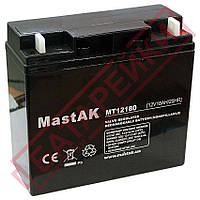 Аккумулятор 12V 18A Mastak (MT12180 / 6FM180)