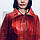 Пальто шкіряне натуральне жіноче ADAMO червоне кроко, фото 7