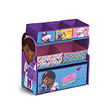 Органайзер для іграшок Delta Disney Doc McStuffins Multi-Bin Toy Organizer, фото 2