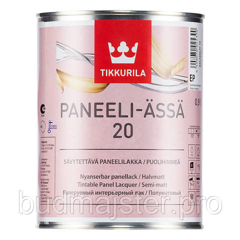 Лак Tikkurila Панелі Ясся півматовий, 0,9 л